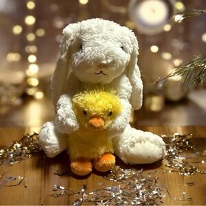 Hallmark ~ Snuggles & Cuddles Bunny & Chick ~ Easter Plush Stuffed Animals Toy